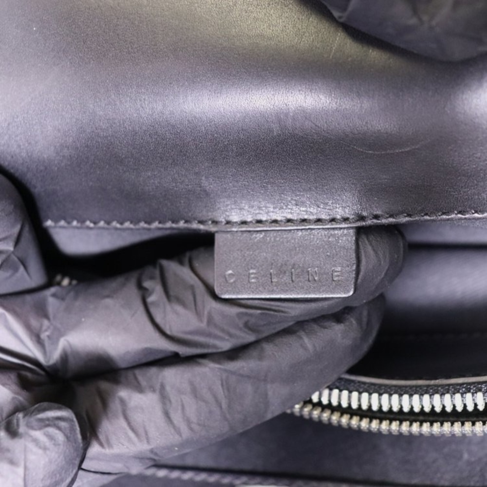 AUTHENTIC CELINE- Black Monogram Canvas Tote - Picture 9 of 11